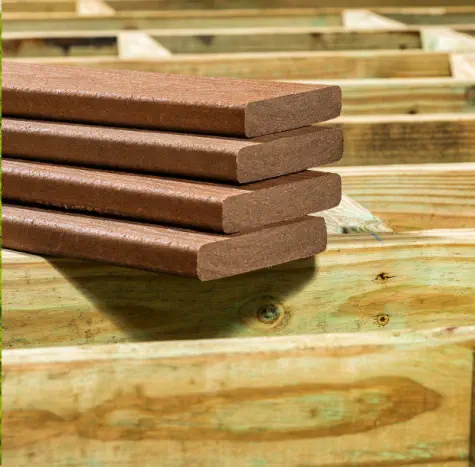 Premium composite deck boards available in Kansas City for custom outdoor construction projects, featuring weather-resistant quality perfect for local patio and deck installations